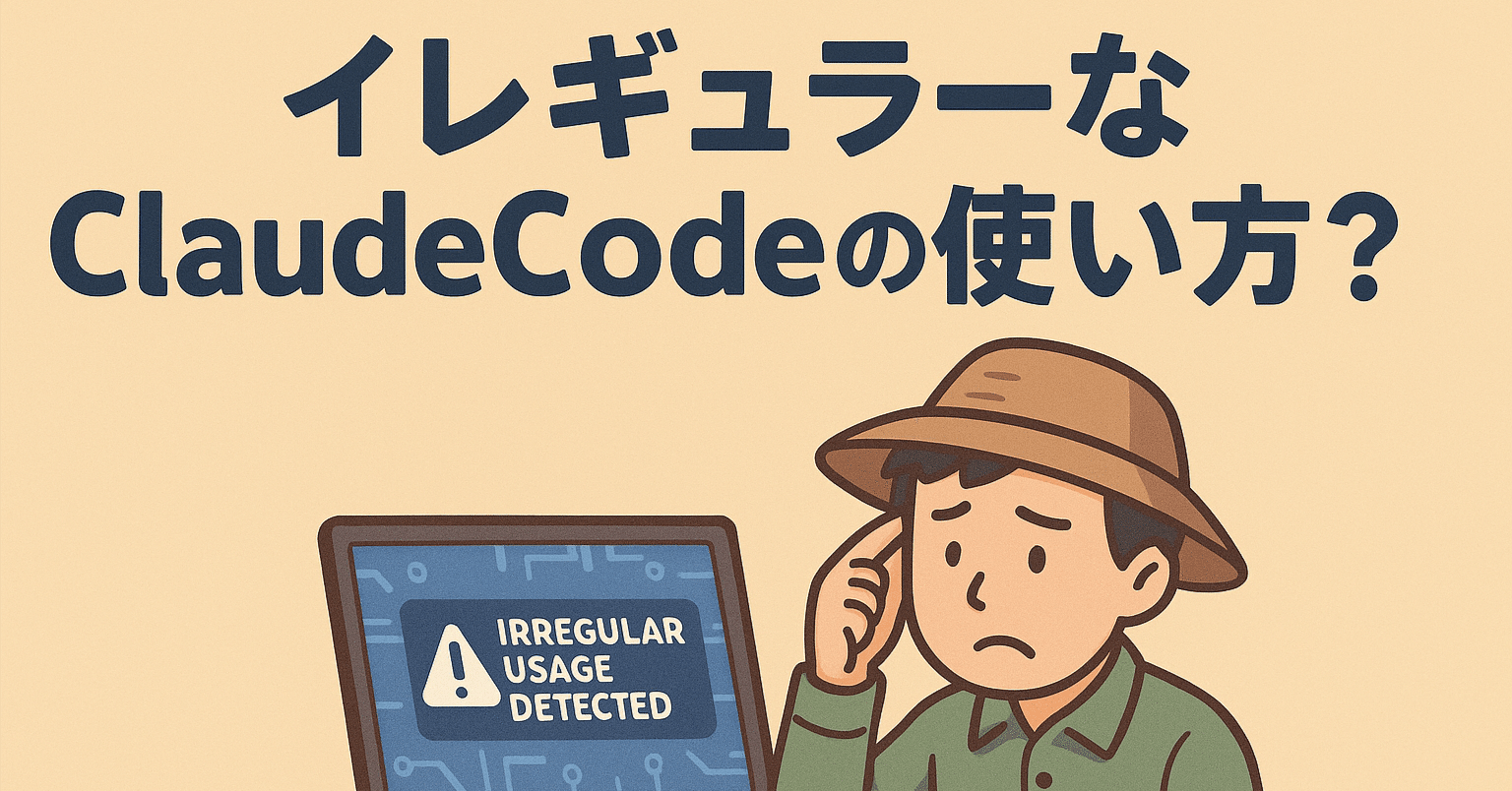イレギュラーなClaudeCodeの使い方?