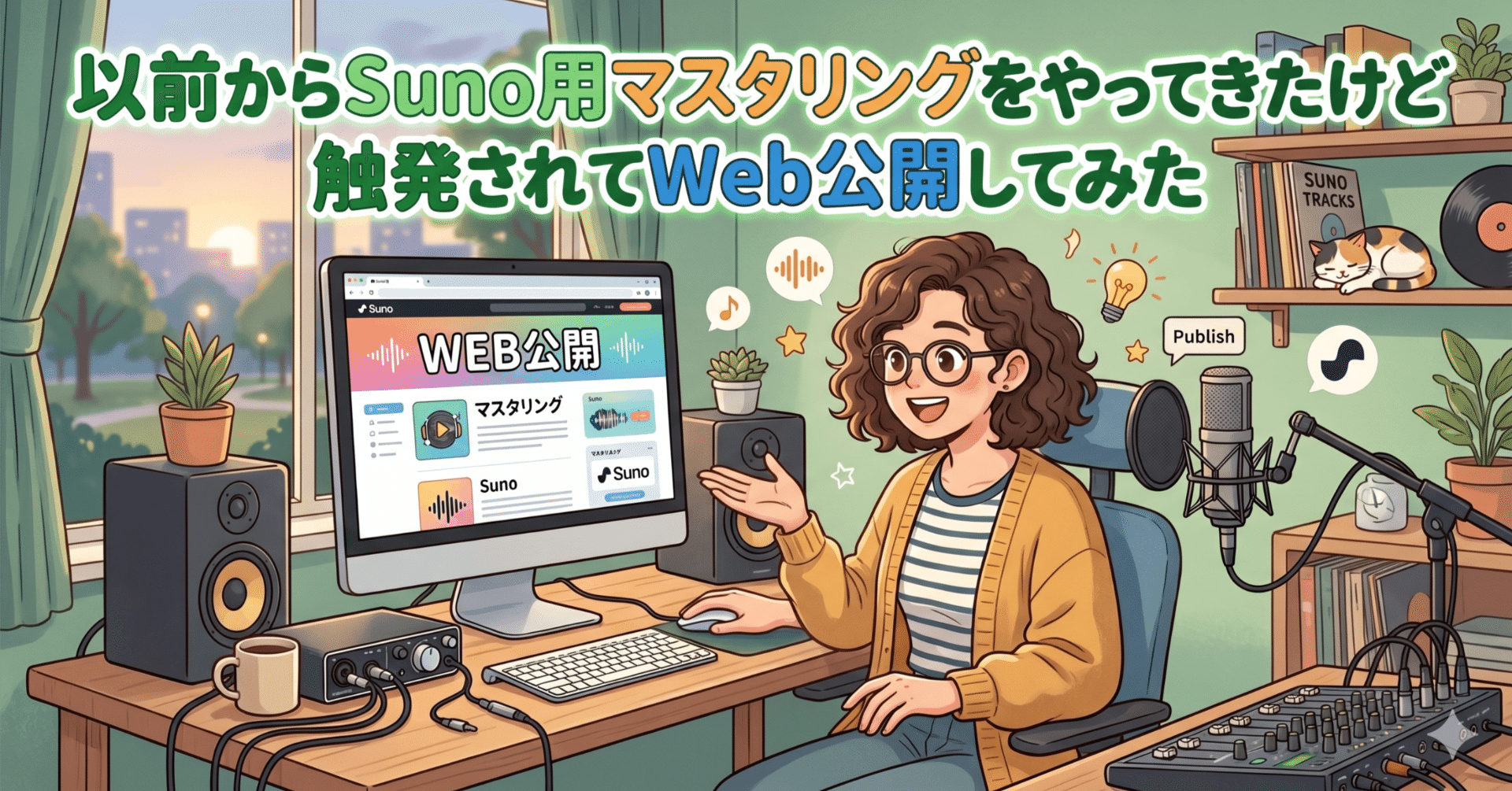 以前からSuno用マスタリングをやってきたけど触発されてWeb公開してみた