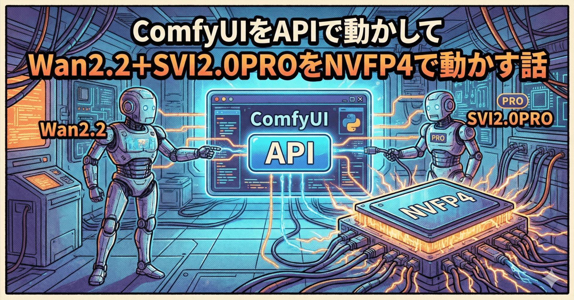 ComfyUIをAPIで動かしてWan2.2+SVI2.0PROをNVFP4で動かす話