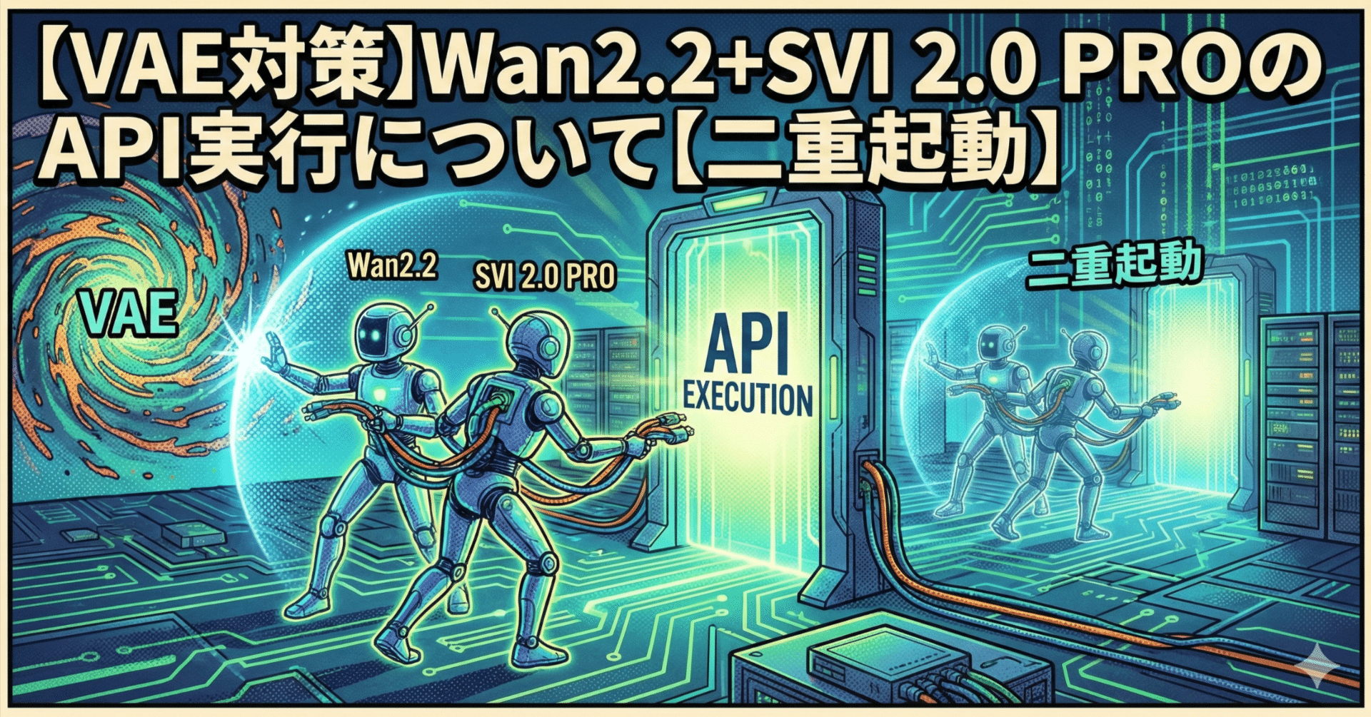 【VAE対策】Wan2.2+SVI 2.0 PROのAPI実行について【二重起動】