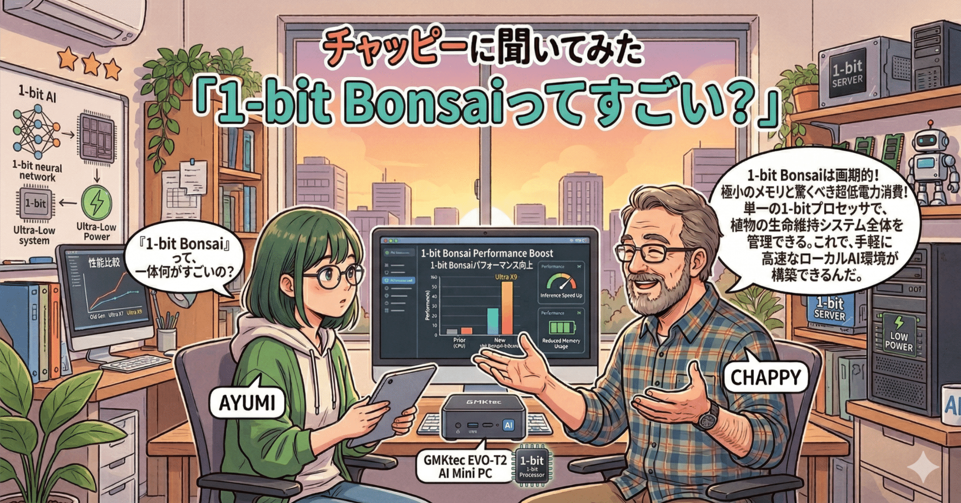 チャッピーに聞いてみた「1-bit Bonsaiってすごい?」