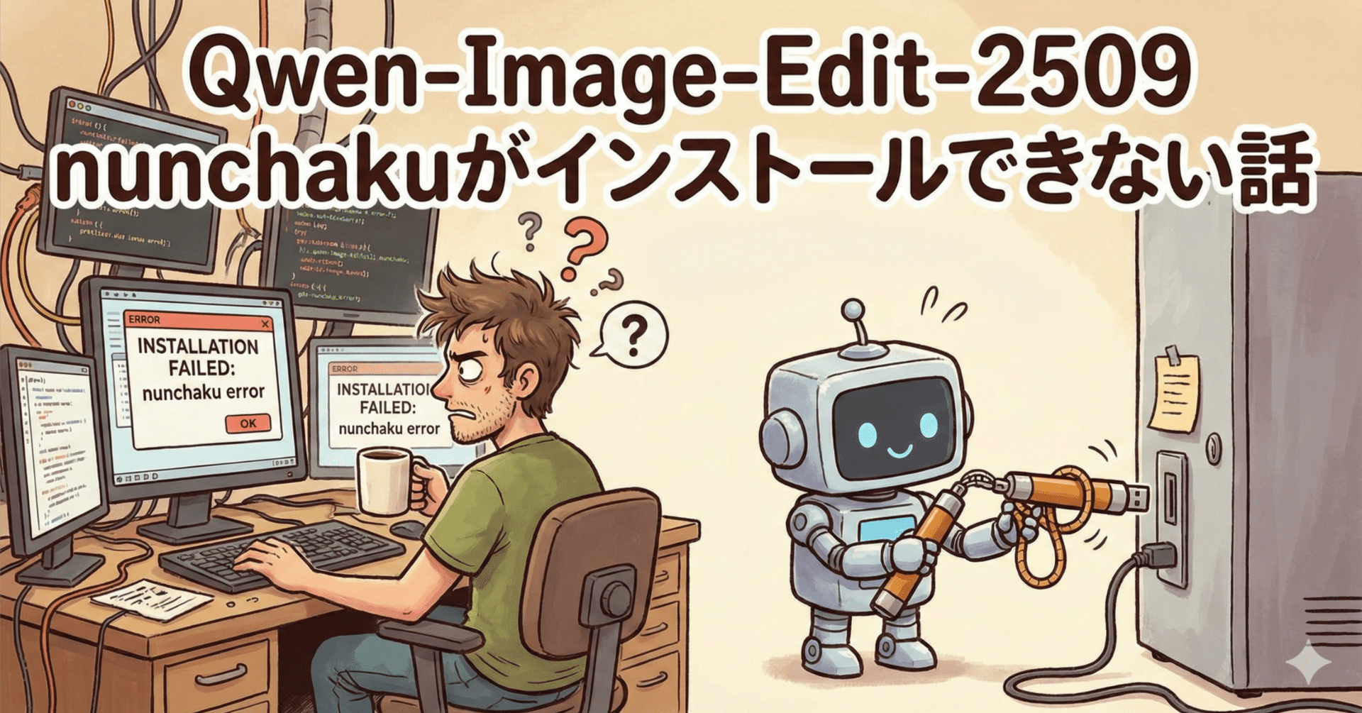 Qwen-Image-Edit-2509 nunchakuがインストールできない話