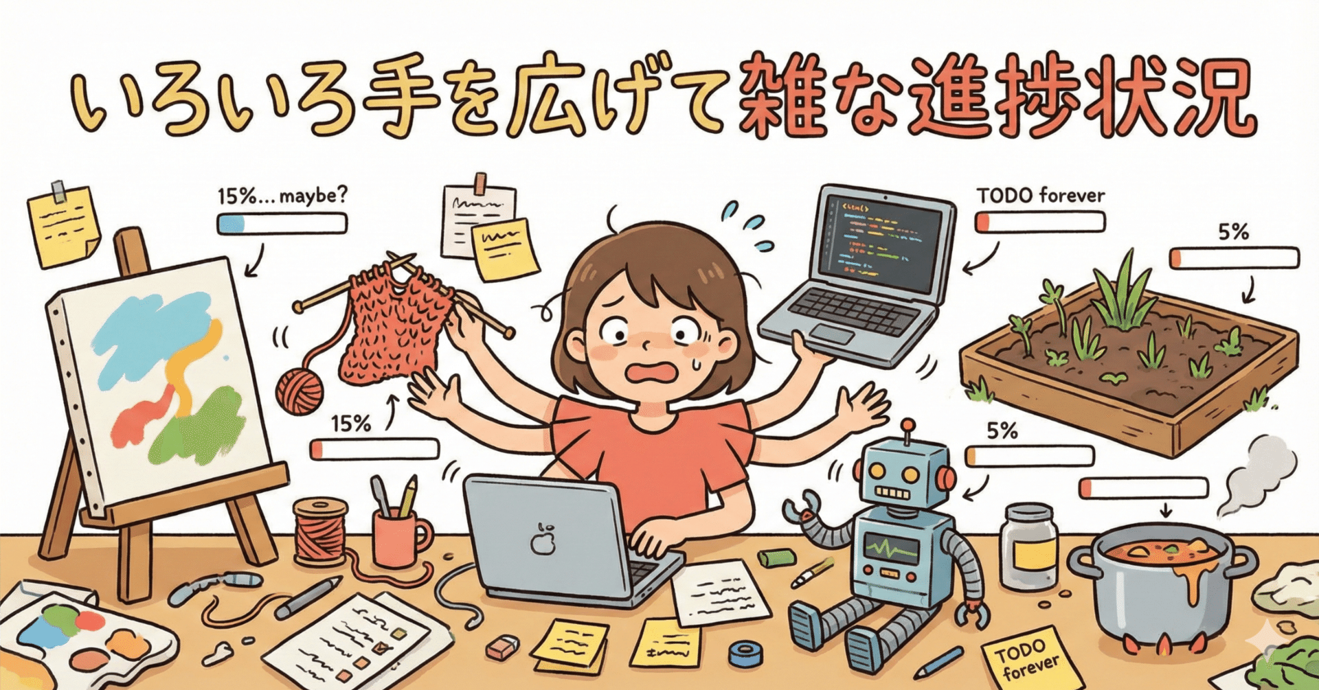 いろいろ手を広げて雑な進捗状況