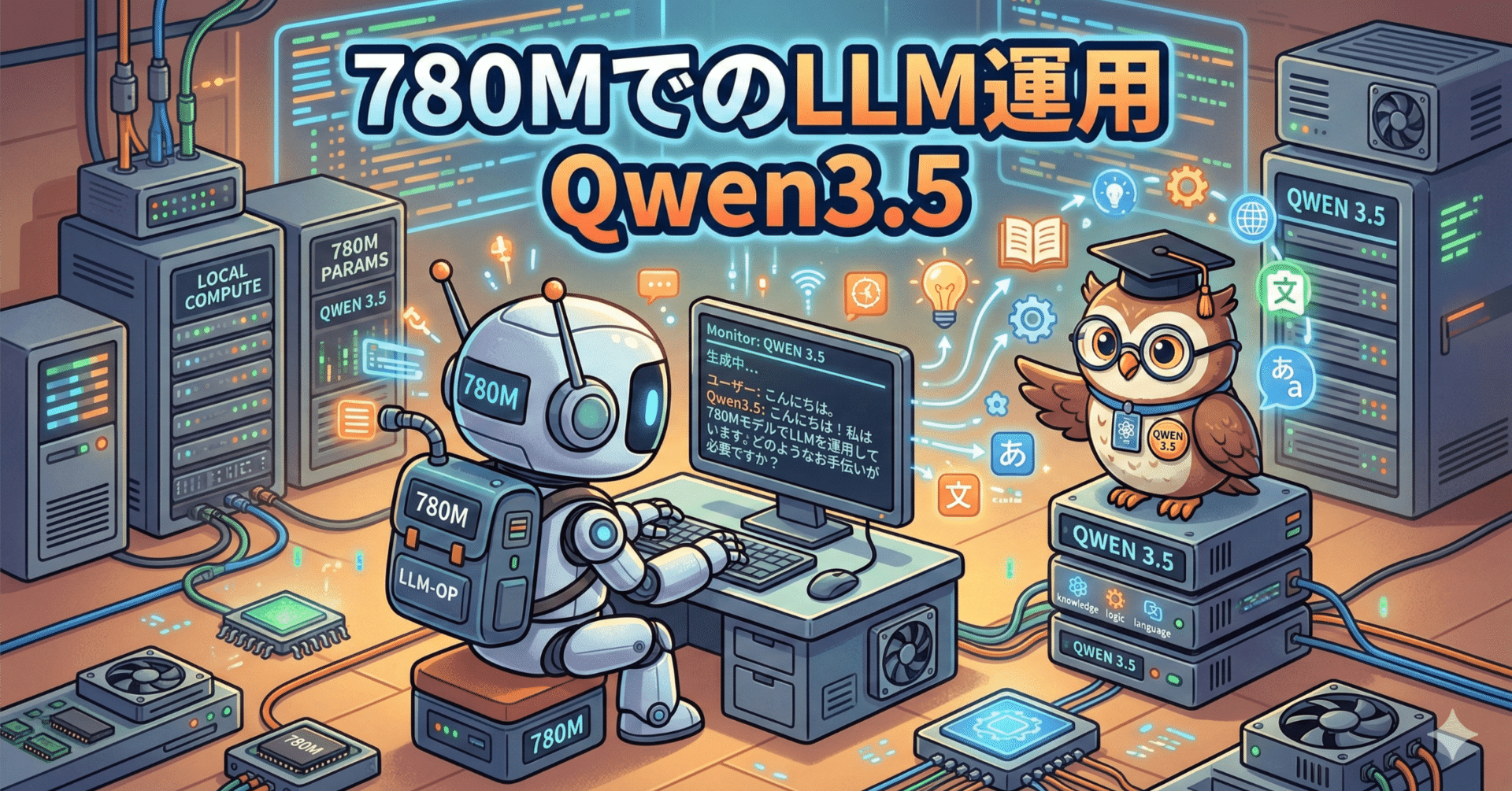 780MでのLLM運用 Qwen3.5