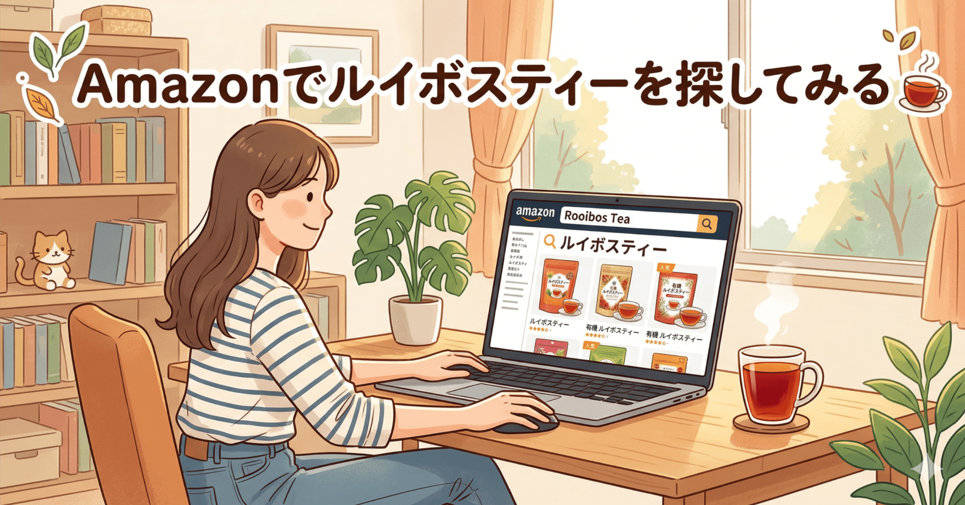 Amazonでルイボスティーを探してみる
