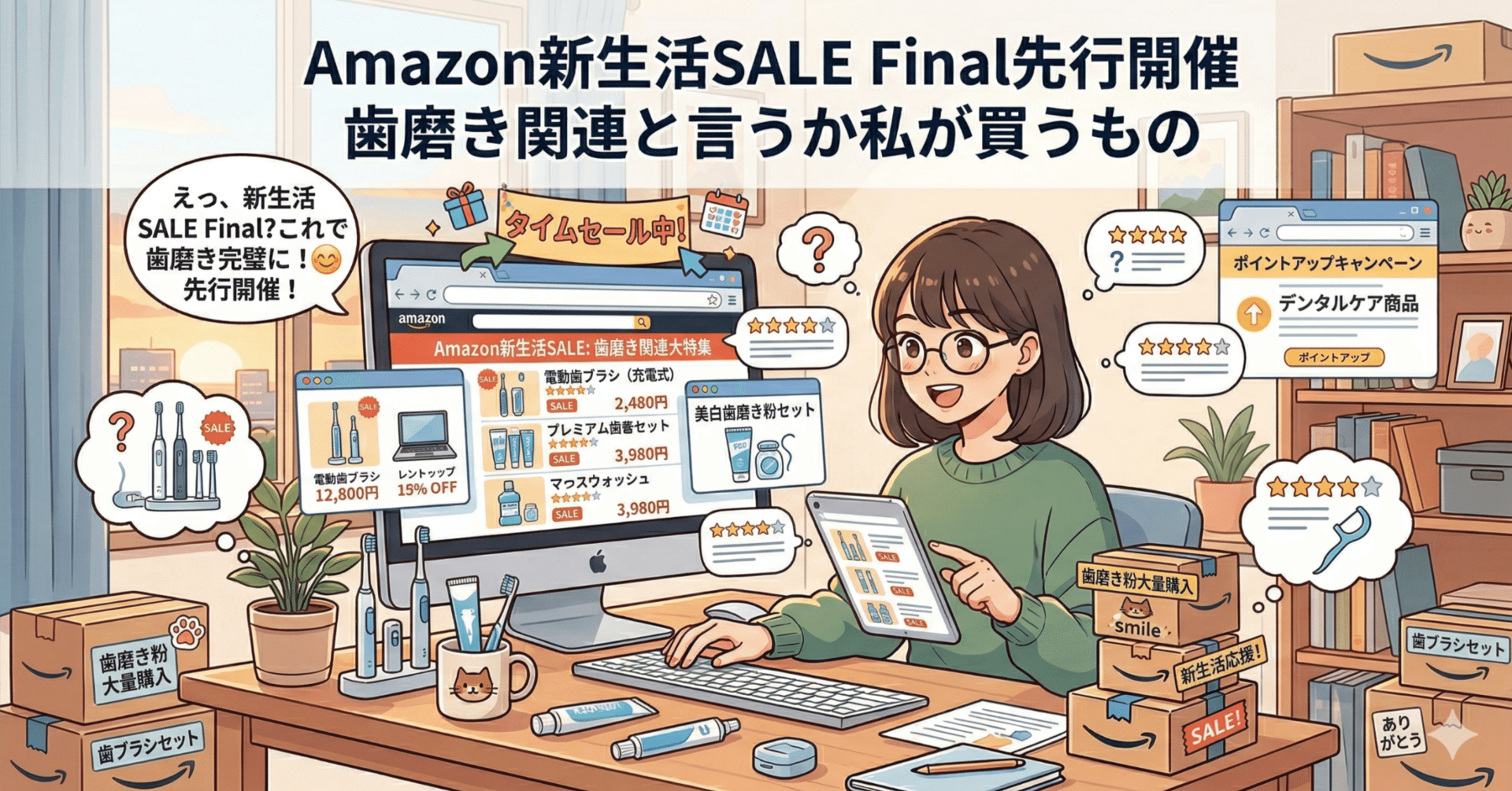 Amazon新生活SALE Final先行開催 歯磨き関連と言うか私が買うもの