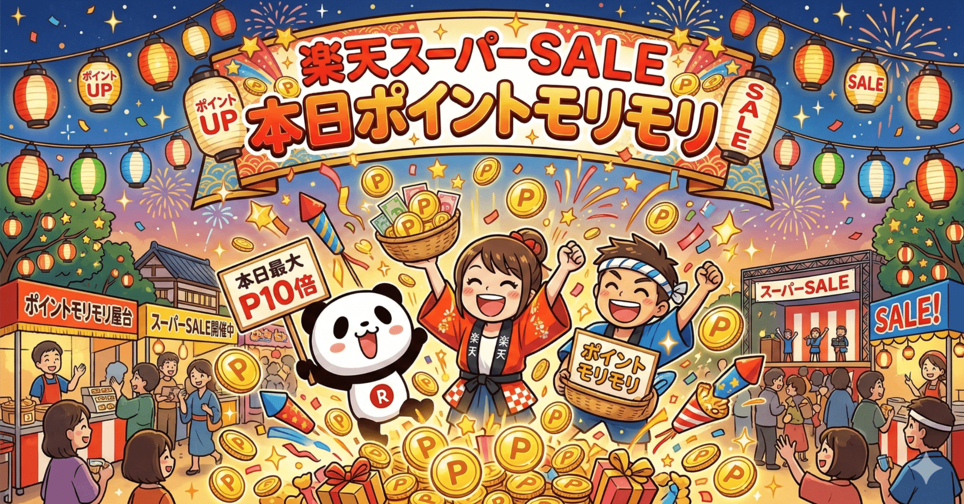 楽天スーパーSALE本日ポイントモリモリ