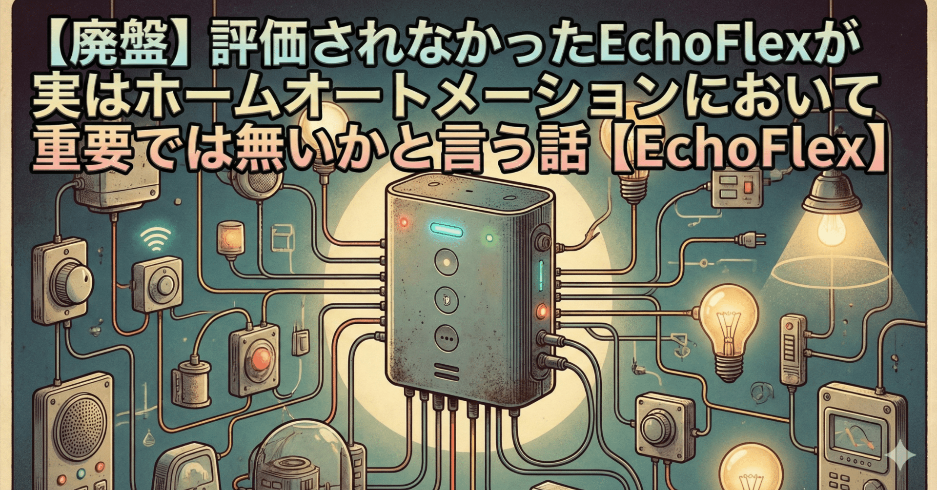 【廃盤】評価されなかったEchoFlexが実はホームオートメーションにおいて重要では無いかと言う話【EchoFlex】