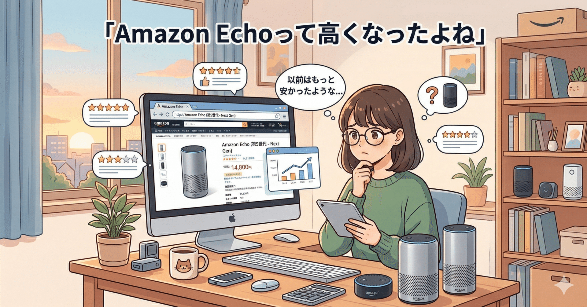 Amazon Echoって高くなったよね