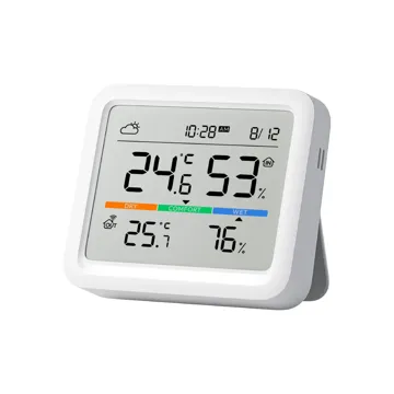 SwitchBot 温湿度計 Pro|温湿度・快適指数・天気予報・日時がひと目で分かる