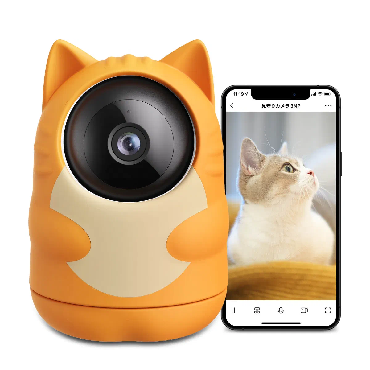 SwitchBot 見守りカメラ 3MP にゃんボット の特徴と紹介動画